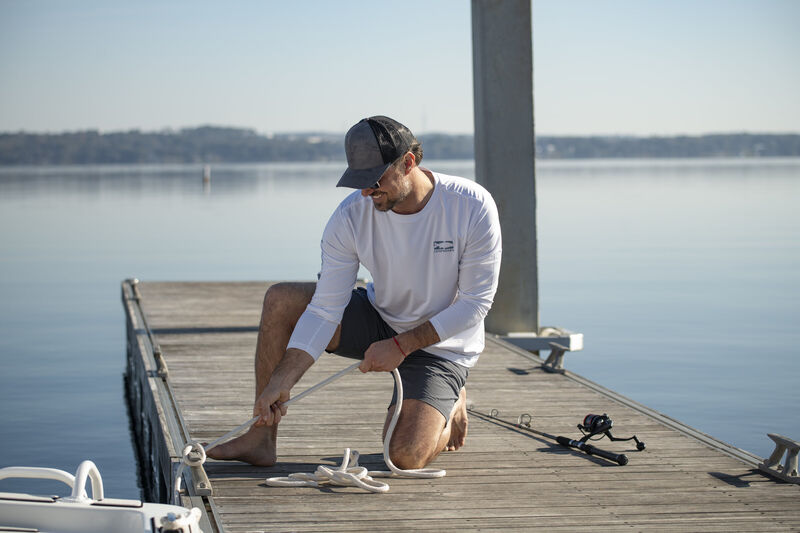 Men's Dry Fit UPF Sun Protection Long Sleeve T-Shirt image number 4