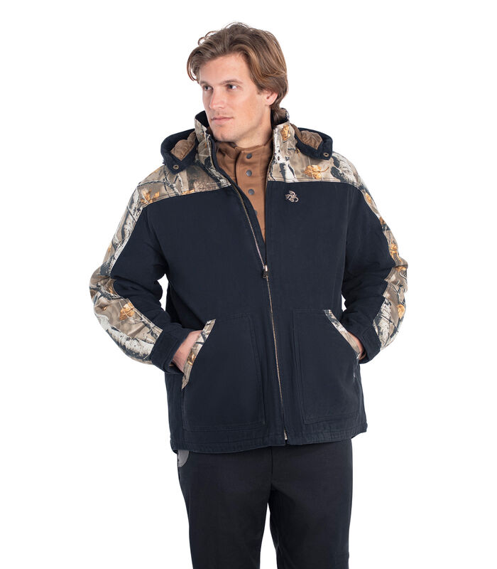 Men's Canvas Cross Trail Big Game Camo Workwear Coat image number 3
