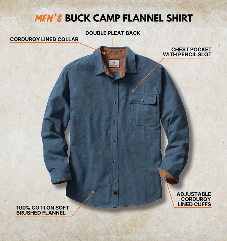 Men's Buck Camp Flannel Shirt image number 2
