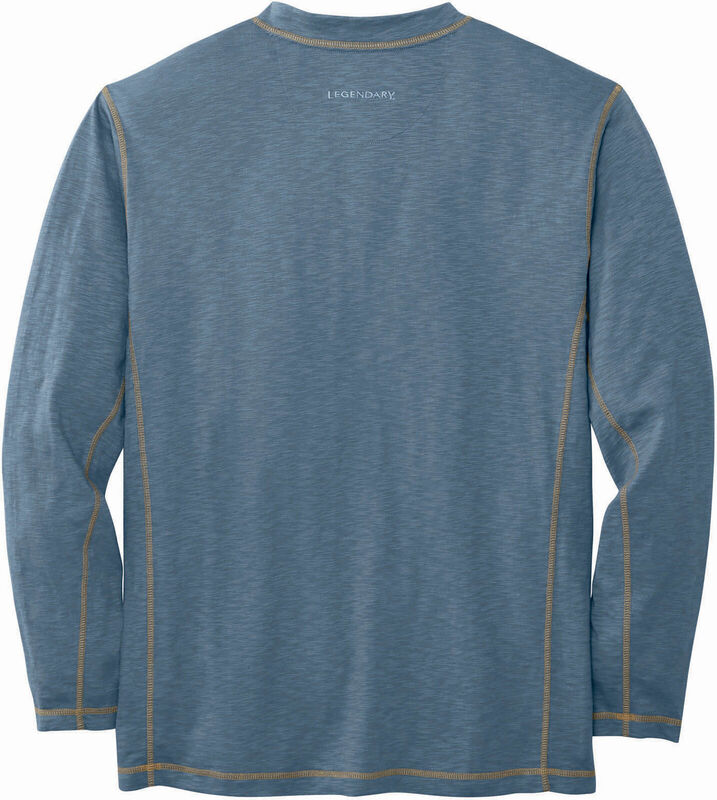 Men's Maverick Slub Henley Long Sleeve Shirt image number 1