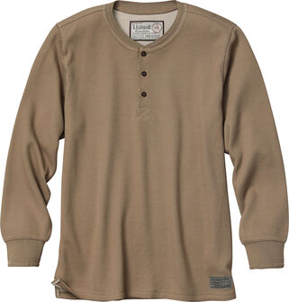 Men's Tough as Buck Double Layer Thermal Henley Shirt