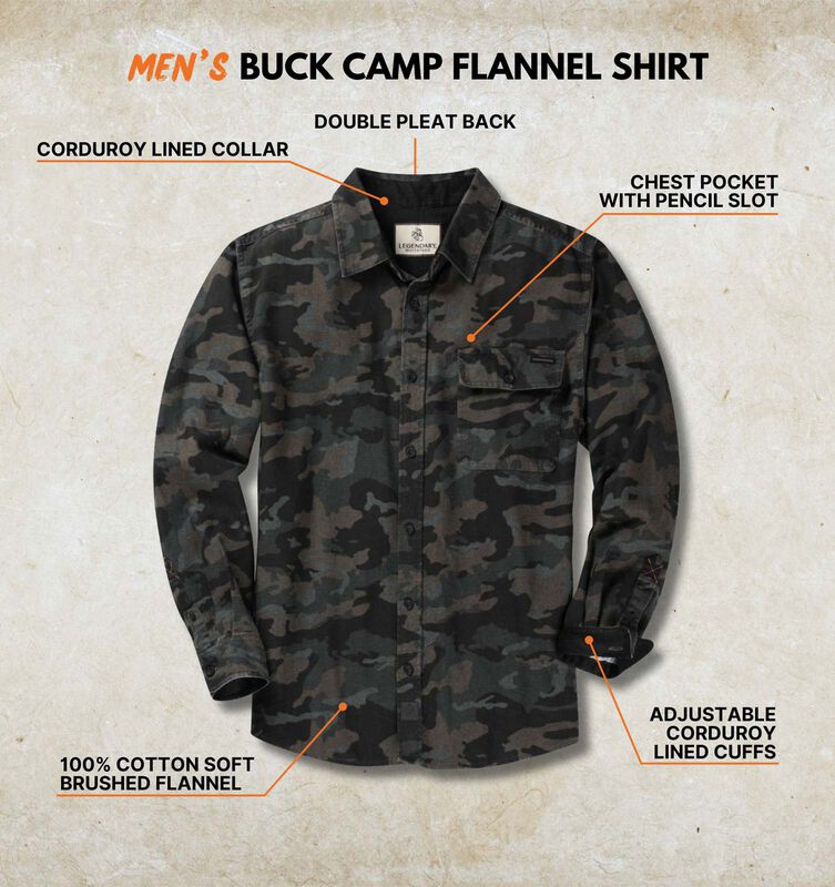 Men's Buck Camp Flannel Shirt image number 2