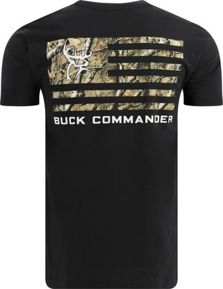 Men's Buck Commander Camo Filled Flag Short Sleeve T-Shirt
