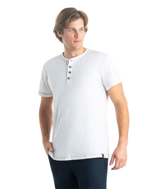 Men's Maverick Slub Henley Short Sleeve Shirt image number 2