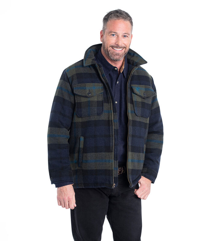Men's Tough as Buck Outdoorsman Berber Lined Wool Jacket image number 3