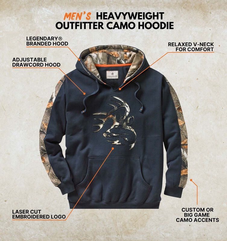Men's Heavyweight Outfitter Camo Hoodie image number 2
