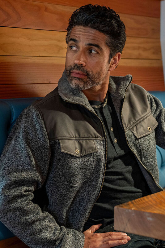 Men's Tough as Buck Sweater Knit Shirt Jacket image number 2