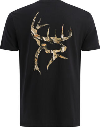 Men's Buck Commander Camo Filled Buck Short Sleeve T-Shirt