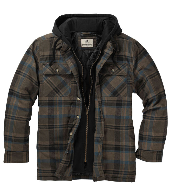 Men's Maplewood Hooded Flannel Shirt Jacket image number 0