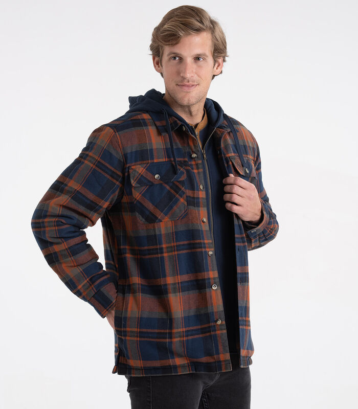 Men's Maplewood Hooded Flannel Shirt Jacket image number 3