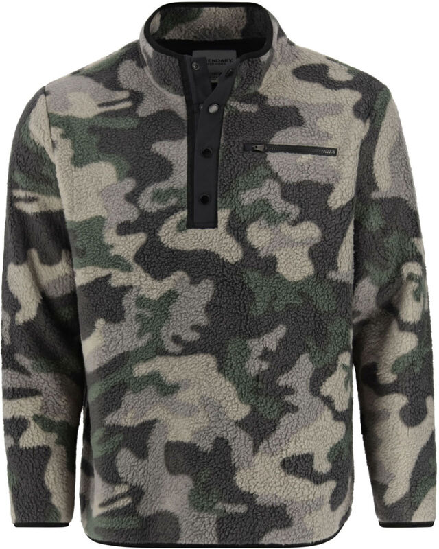 Legendary Outdoors Men's Sherpa Fleece Snap Up Pullover image number 0