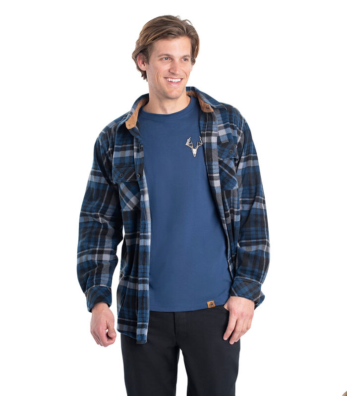 Men's Heavyweight Navigator Fleece Shirt image number 3