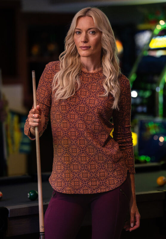 Women's Long Sleeve Waffle Knit Top image number 4