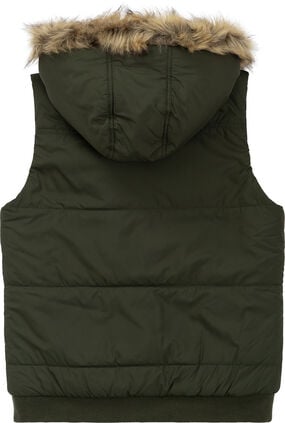 Women's Quilted Toggle Hooded Puffer Vest