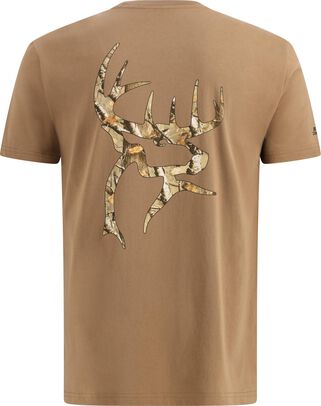 Men's Buck Commander Camo Filled Buck Short Sleeve T-Shirt