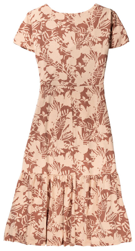 Women's Printed Knit Midi Short Sleeve Dress image number 1