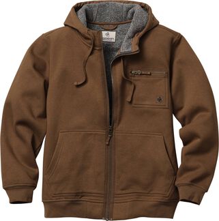 Men's North Woods Berber Lined Zip Front Hoodie
