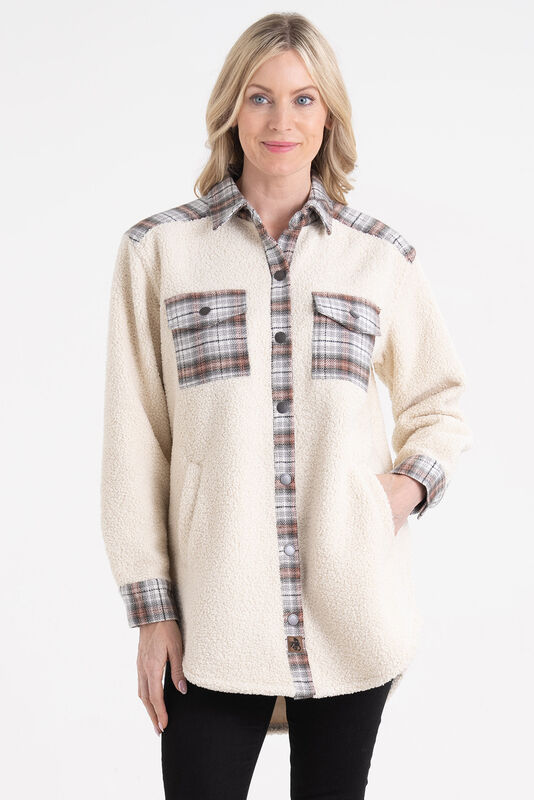 Women's Boucle Sherpa Shacket image number 2