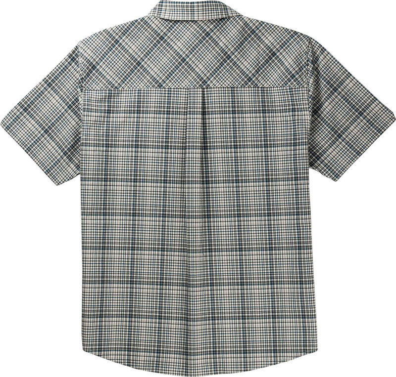 Men's Textured Stretch Woven Plaid Short Sleeve Shirt image number 1