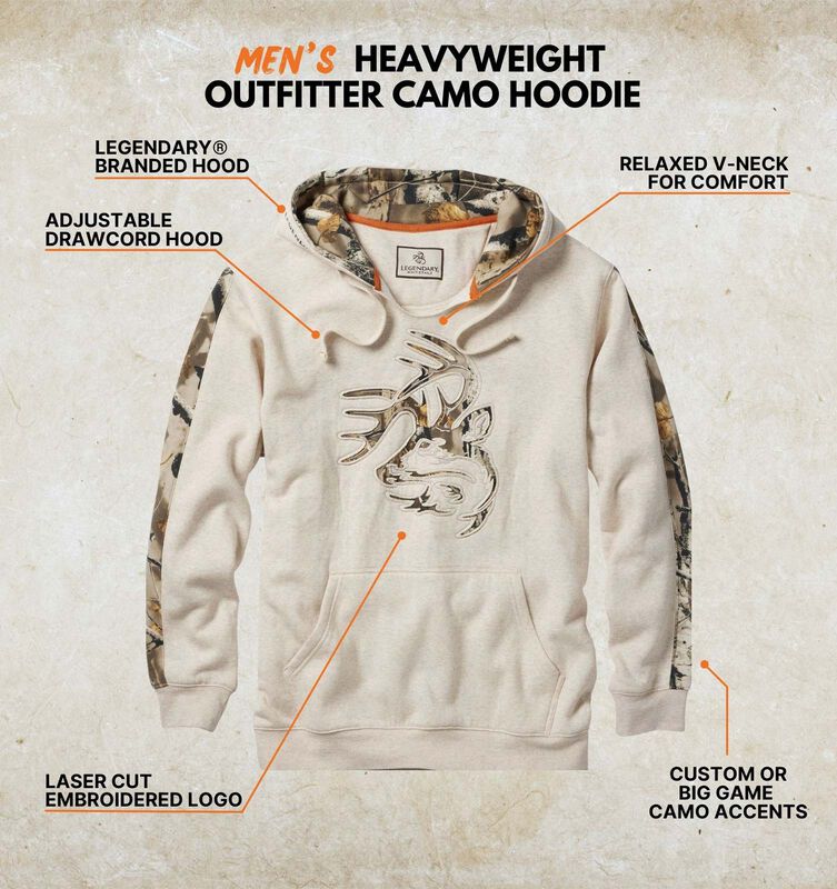Men's Heavyweight Outfitter Camo Hoodie image number 2