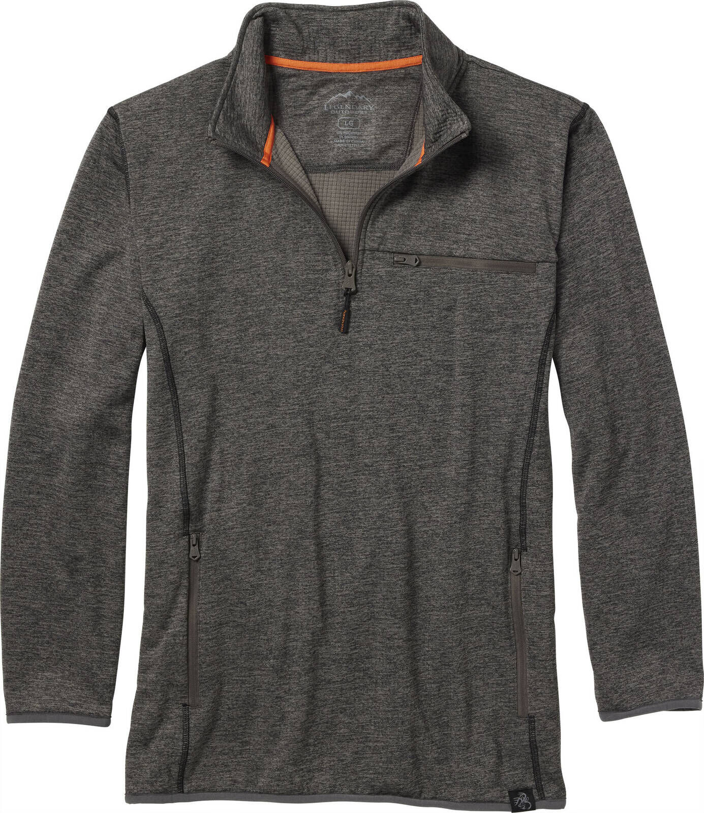 Legendary Outdoors Men's Grid Fleece Half Zip Pullover | UPF 30