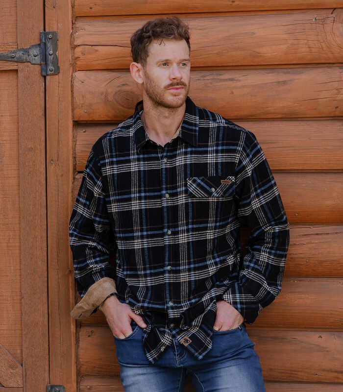 Men's Buck Camp Flannel Shirt image number 3