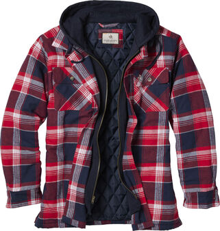 Men's Maplewood Hooded Flannel Shirt Jacket