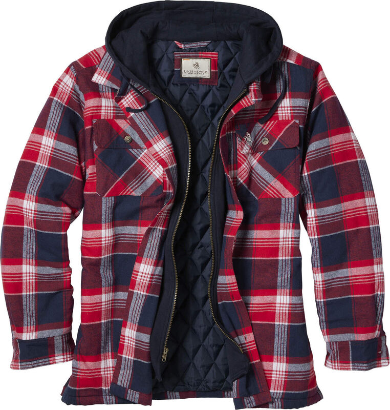 Men's Maplewood Hooded Flannel Shirt Jacket image number 0
