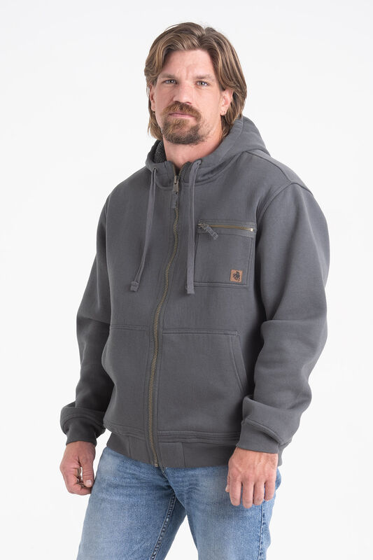 Men's North Woods Berber Lined Zip Front Hoodie image number 4