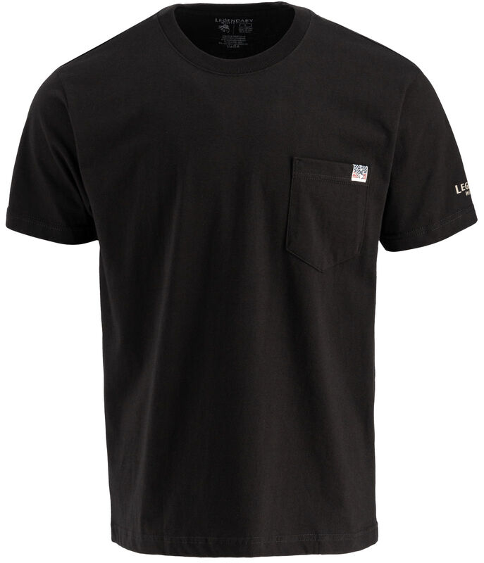 Men's Camo Buck Skull Pocket Short Sleeve T-Shirt image number 1