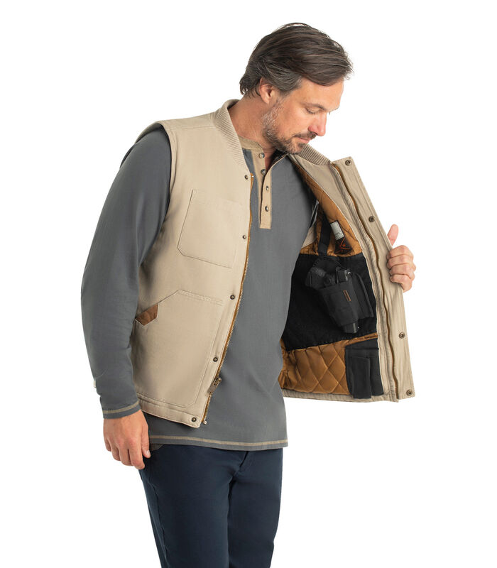 Men's Concealed Carry Canvas Cross Trail Vest image number 3