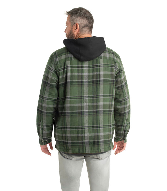Men's Maplewood Hooded Flannel Shirt Jacket image number 4
