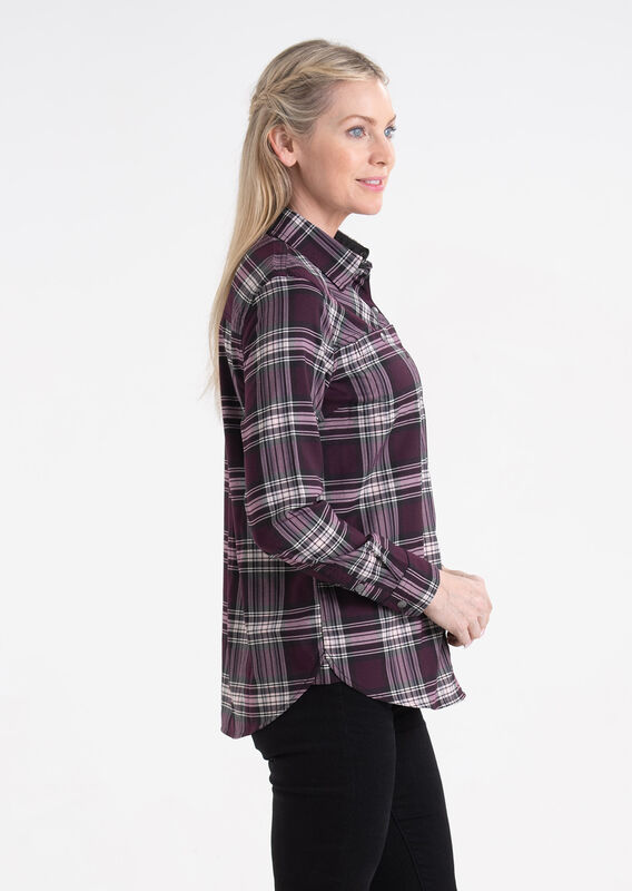 Women's Comfortable Performance Flannel Shirt image number 3