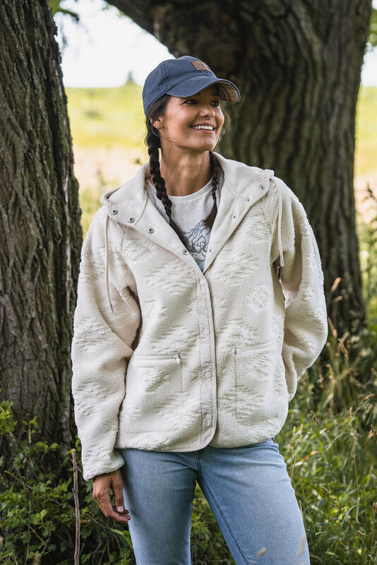 Women’s Legendary Outdoors Snap Front Fleece Jacket image number 4
