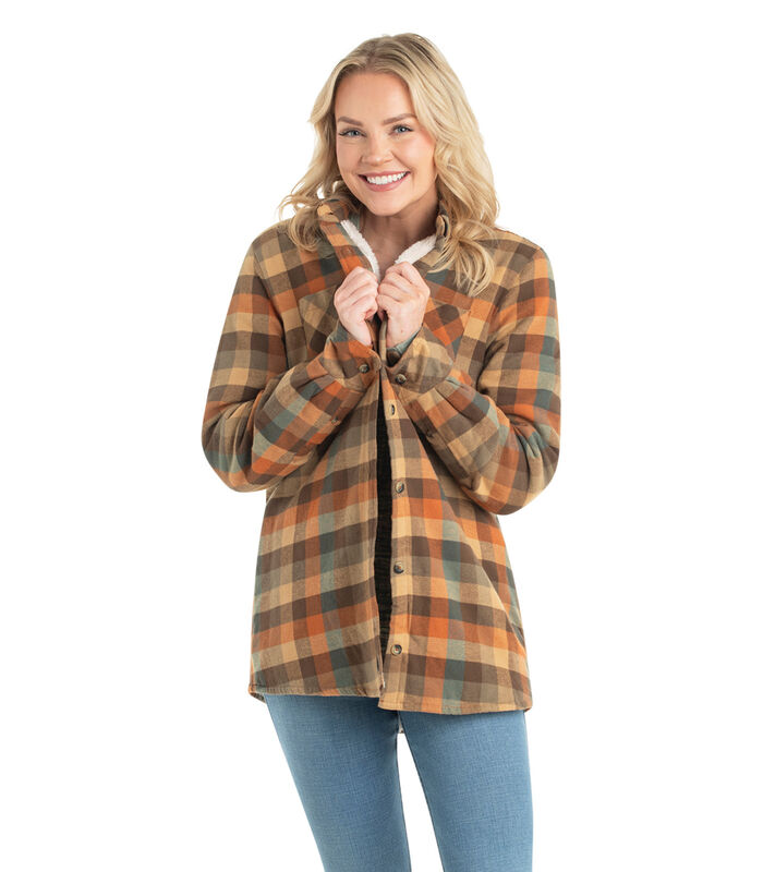 Women's Open Country Sherpa Lined Shirt Jacket image number 2