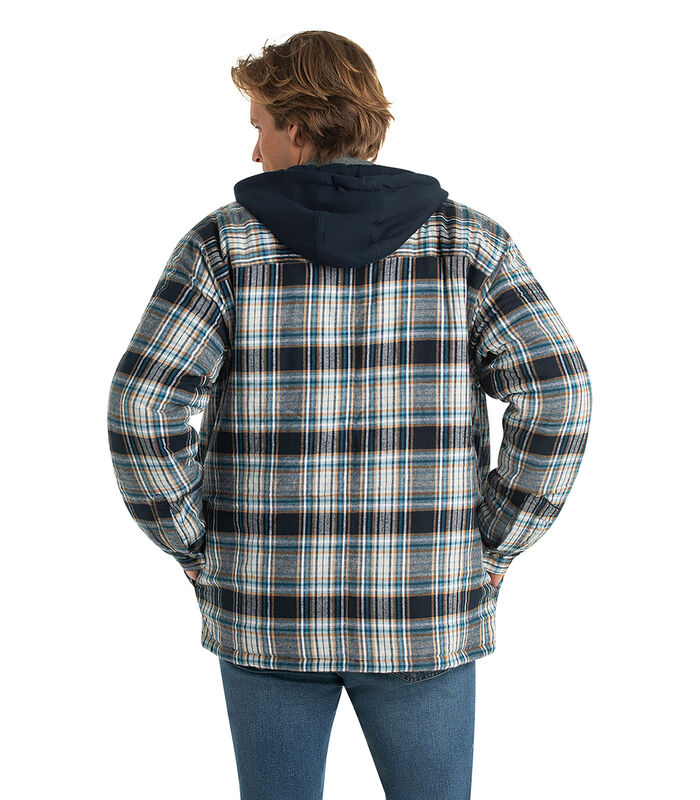 Men's Maplewood Hooded Flannel Shirt Jacket image number 4