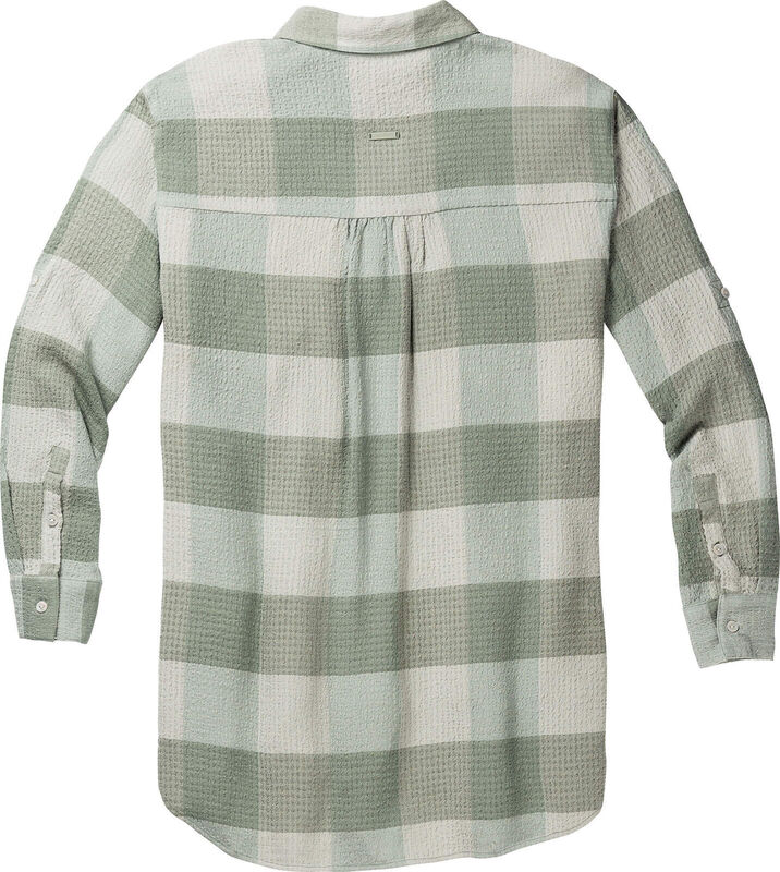 Women's Plaid Button Down Tunic Blouse image number 1