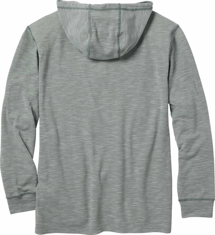 Men's Outdoors Hooded Pullover Performance Henley image number 1