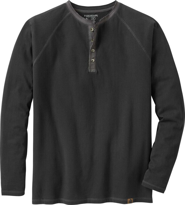 Men's Recluse Raglan Henley Long Sleeve Shirt image number 0
