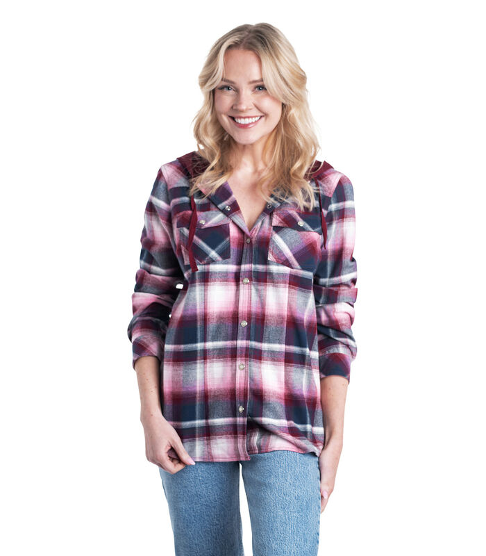 Women's Lumber Jane Hooded Flannel Shirt image number 3