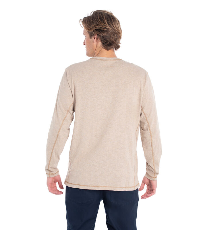 Men's Maverick Slub Henley Long Sleeve Shirt image number 3