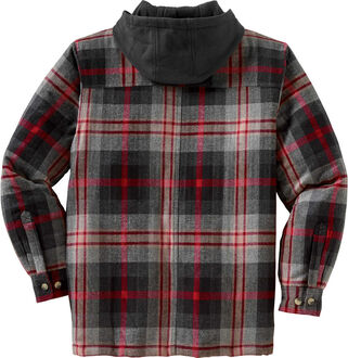 Men's Maplewood Hooded Flannel Shirt Jacket