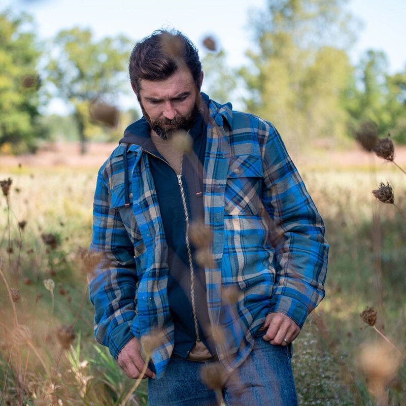 Men's Maplewood Hooded Flannel Shirt Jacket image number 2