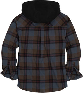 Men's Lumber Joe Flannel Hooded Long Sleeve Snap Shirt