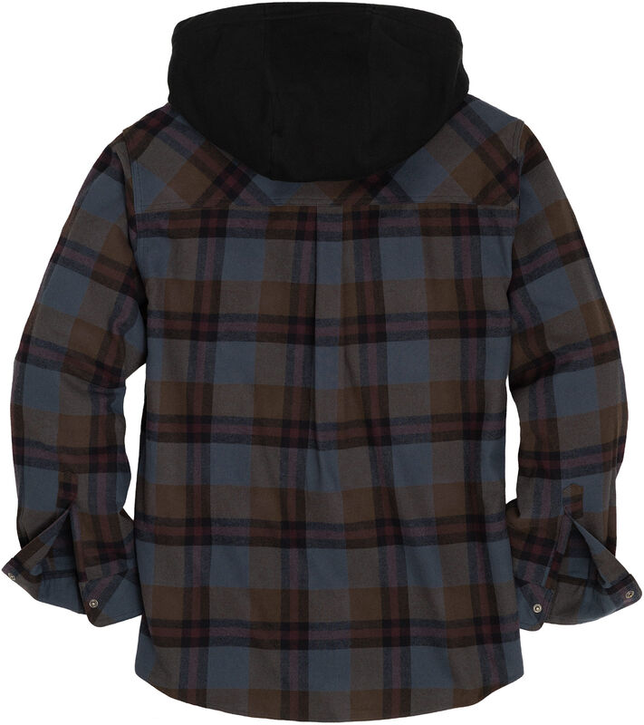 Men's Lumber Joe Flannel Hooded Long Sleeve Snap Shirt image number 1