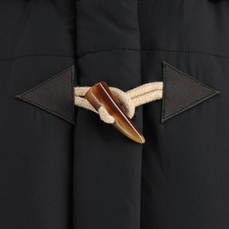 Women's Quilted Toggle Hooded Puffer Vest image number 2