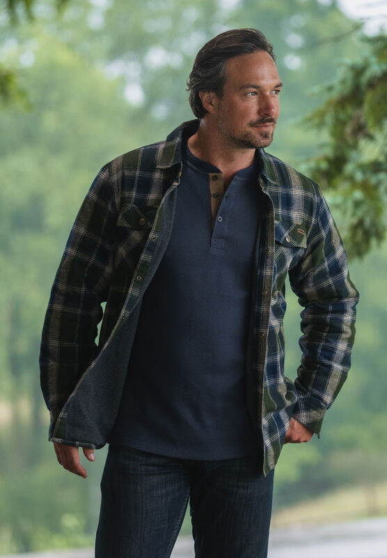 Men's Archer Thermal Lined Flannel Shirt Jacket image number 2