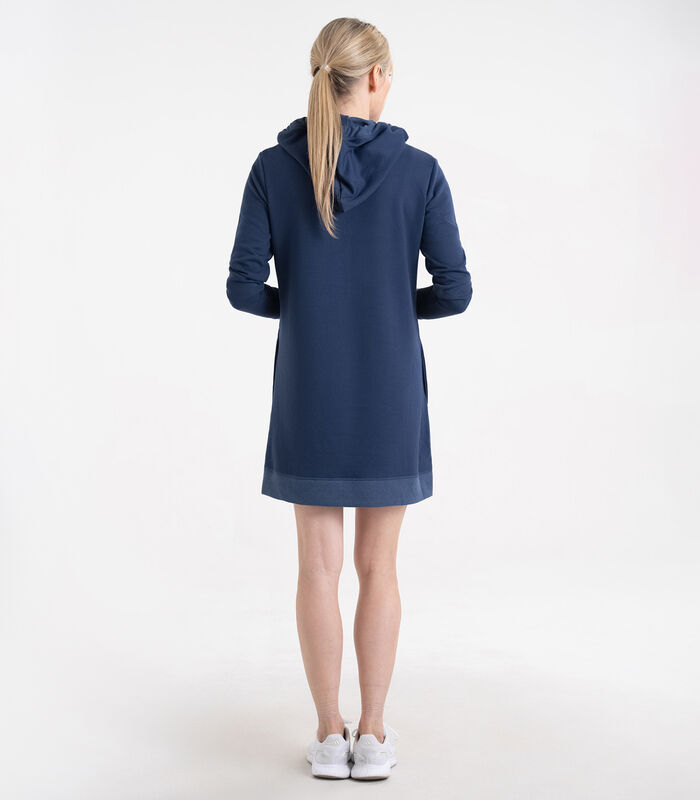 Women's Long Sleeve Oversized Hoodie Sweatshirt Dress image number 3