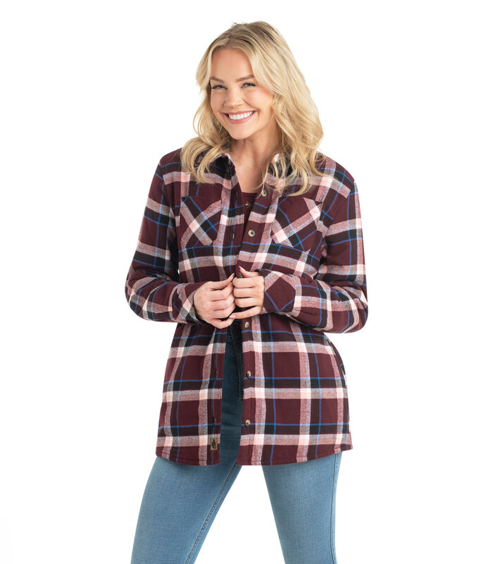 Women's Open Country Sherpa Lined Shirt Jacket image number 2
