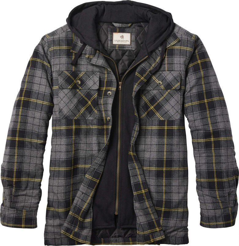 Men's Maplewood Hooded Flannel Shirt Jacket image number 0